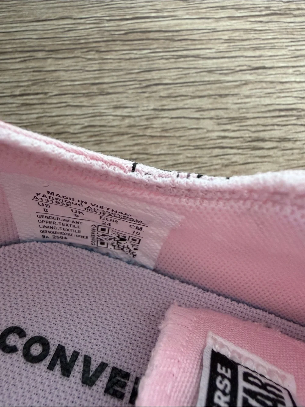 Converse Kids Pink Star-Print Velcro Sneakers